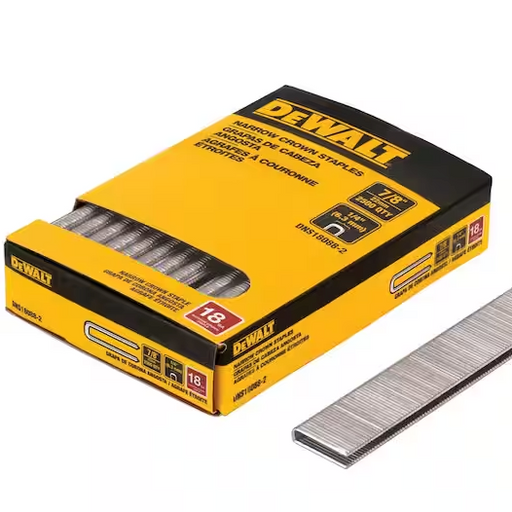 Crown Staple 1/4 in. x 7/8 in. 18-Gauge Glue Collated (2500 Pieces)