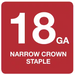 Crown Staple 1/4 in. x 7/8 in. 18-Gauge Glue Collated (2500 Pieces)