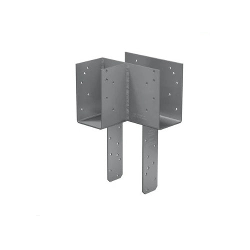 Post Bracket 4x4x4 in ECCLLQ444SDS End Column Cap L-Shaped Left w Screws 1