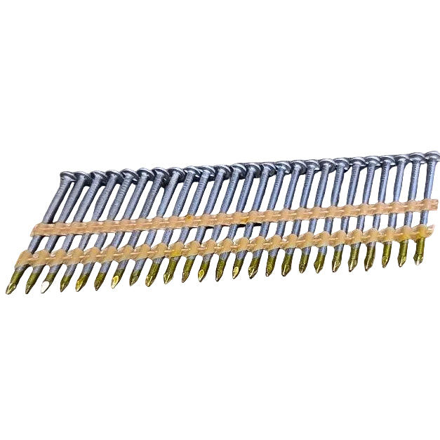 Framing Nails 2 in. x 0.113 in. 21-Degree Angled Plastic Collated Hot-Dip Galvanized 6000 pcs (Copy) (Copy)