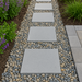 French Grey Textured Stepping Stone – Durable 12" Concrete Paver