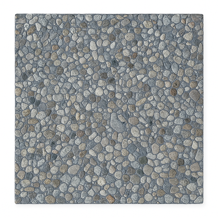 French Grey Concrete Stepping Stone – Square Aggregate Finish for Modern Outdoor Spaces