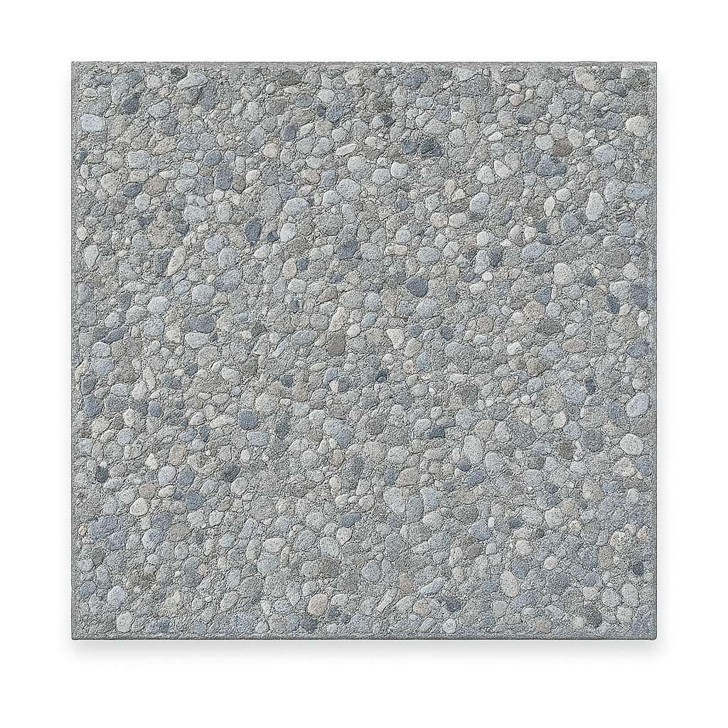 French Aggregate Stepping Stone 24 in. x 24 in. x 2 in. French Grey Concrete Aggregate Paver