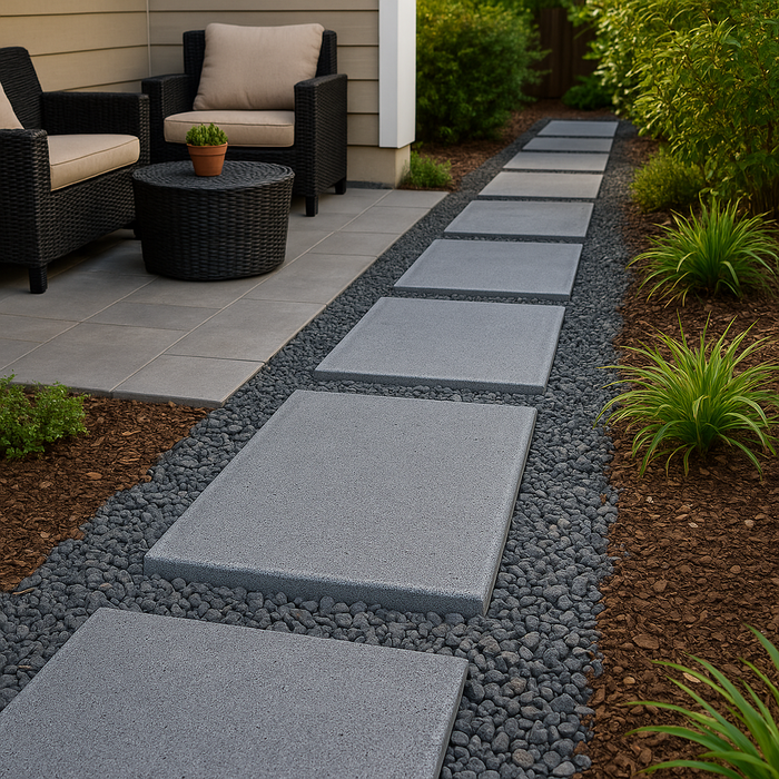 French Grey Veranostone Garden Stone – Modern Concrete Paver for Pathways