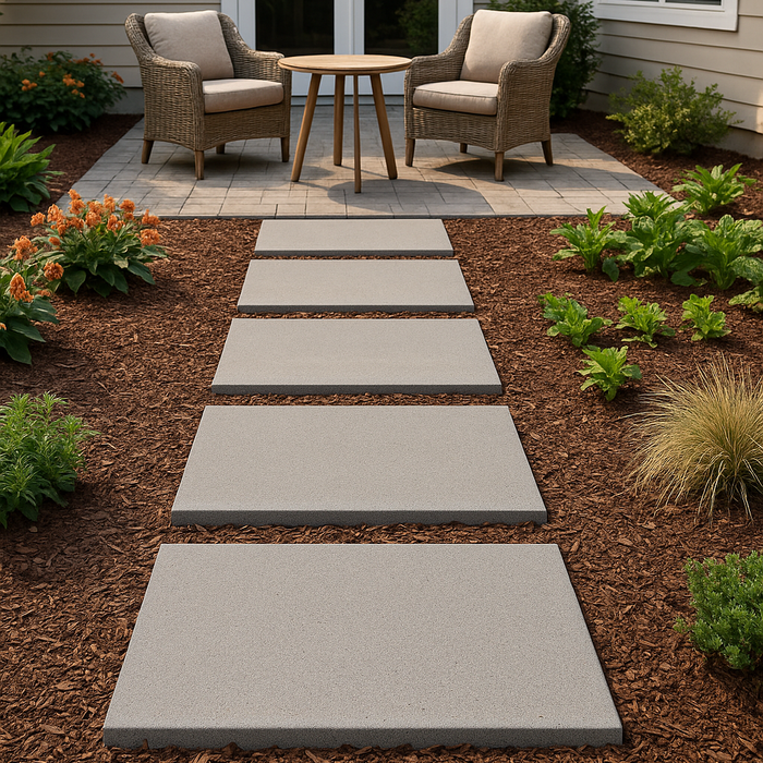 French Grey Veranostone Stepping Stone – Textured 18x36 Concrete Paver