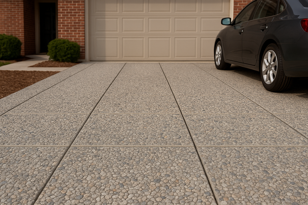 Granada White Rectangle Paver – Durable Concrete Stepping Stone for Garden Paths