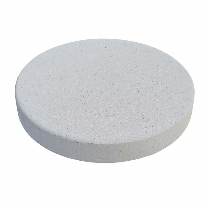 Round White Concrete Stepping Stone – Veranostone Granada Design for Gardens