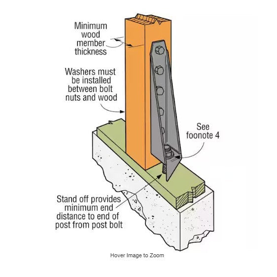 Wood Connector 3-1/2x24-1/2 in HD19 Holddown Bolted 1