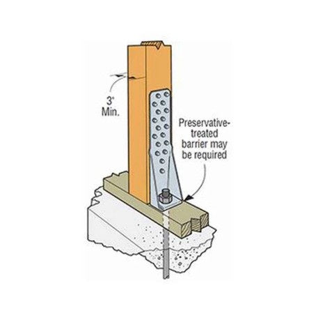 Metal Strap 12-3/8 in HTT4 Tension Tie Glavanized 1