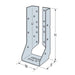 Joist Hanger 4x12 in HUCQ412-SDS Flange Face-Mount Galvanized 1