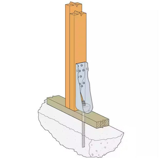 Holdown 11-5/16 in. HDUE5 Predeflected Galvanized 14-Gauge