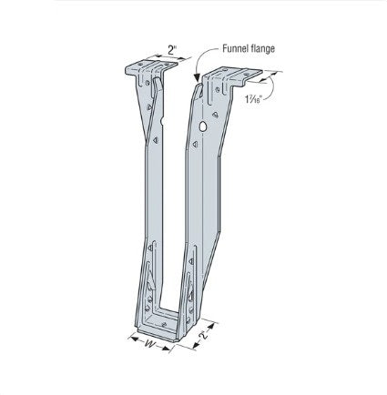 Joist Hanger 2-5/16x11-7/8 in ITS2.37/11.88 Top Flange I-Joist Galvanized 2