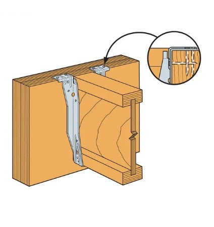 Joist Hanger 2-5/16x11-7/8 in ITS2.37/11.88 Top Flange I-Joist Galvanized 6