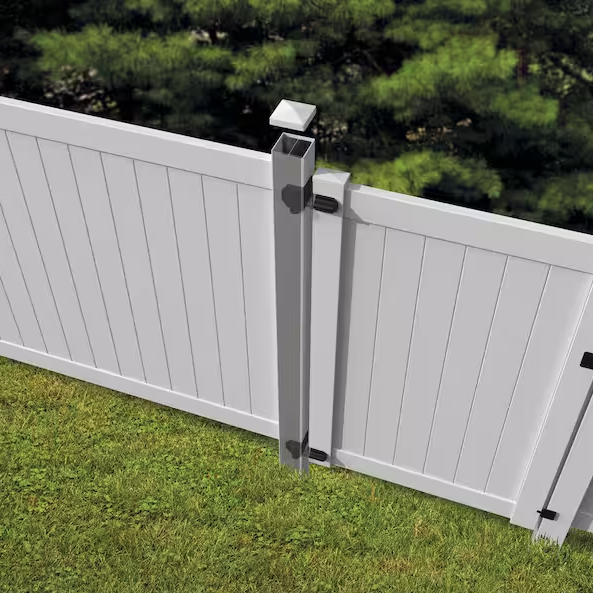 Insert Fence Post 5 in. x 5 in. x 106 in. Aluminium Gate Metal