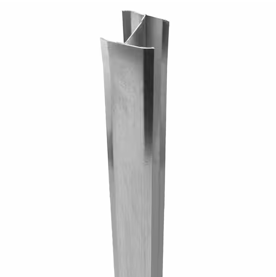 Insert Fence Post 5 in. x 5 in. x 106 in. Aluminium Gate Metal 1