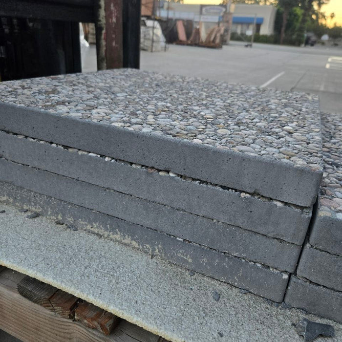 Large French Grey concrete paver stepping stone for garden paths, walkways, and patios
