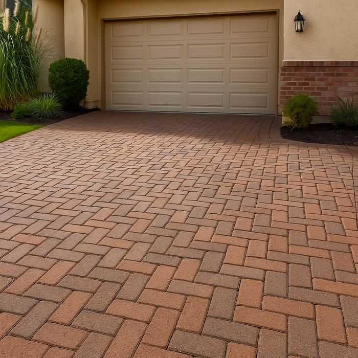 Pacific Clay Modular Paver – Warm Light Ironspot Finish for Outdoor Spaces