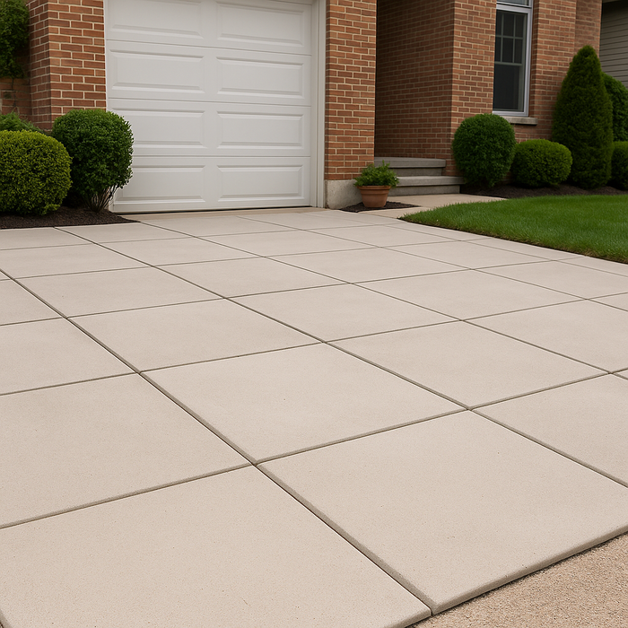 Hand Trowel 18" Concrete Paver – Smooth Square Surface for Modern Outdoor Decor