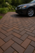 Rustic Brown Flashed Clay Paver – Solid Modular Design for Patios and Walkways