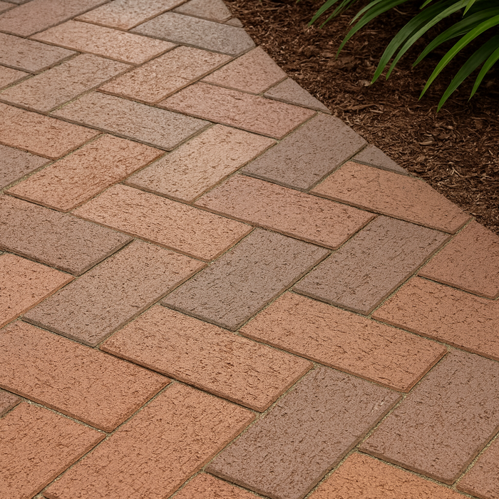 Light Ironspot Clay Paver – Solid Modular Brick for Patios and Borders