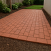Classic Red Clay Paver with Split Surface for Patios and Walkways