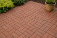 Rustic Red Flashed Clay Paver – Solid Modular Brick for Patios and Walkways