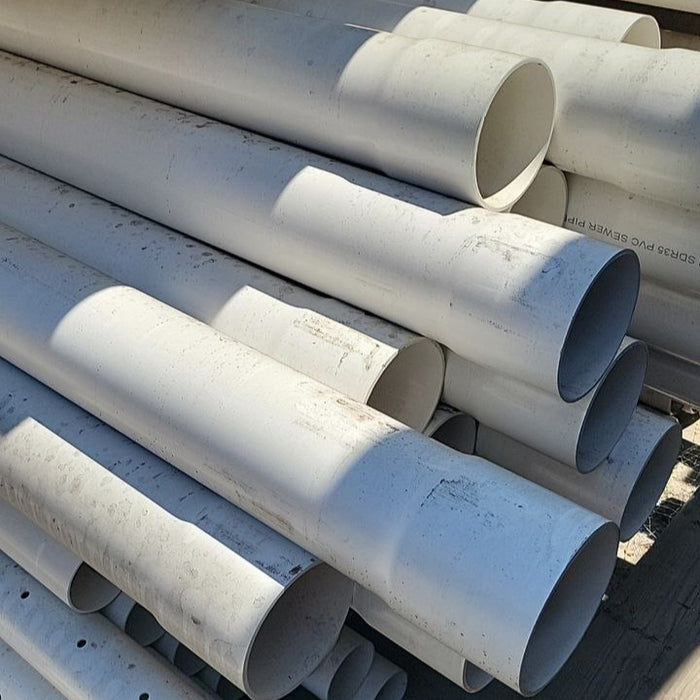 Pipe PVC 6 in. x 20 ft. SDR35 S&D Solid Bell 1