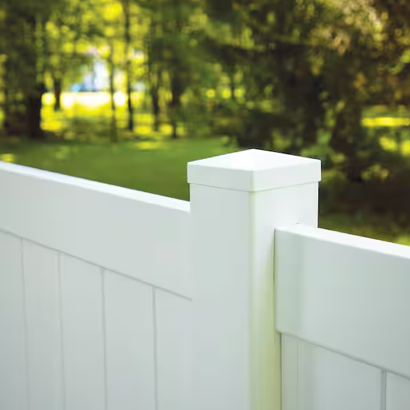 Post Cap 5 in. x 5 in.  Vinyl Fence Pyramid