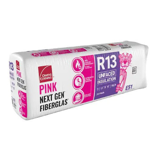 Batt R-13 15 in. x 93 in. (106.56 sq. ft.) Unfaced Fiberglass Insulation 