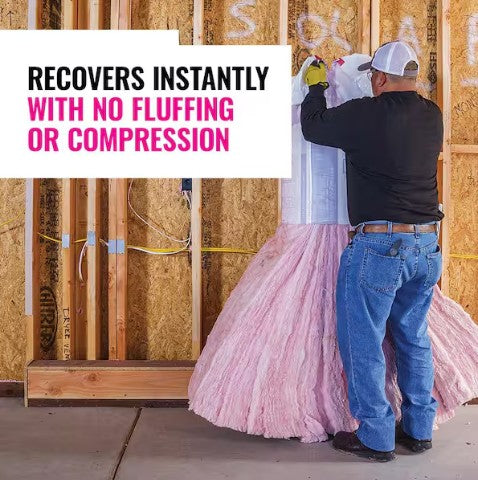 Batt R-13 15 in. x 93 in. (106.56 sq. ft.) Unfaced Fiberglass Insulation 