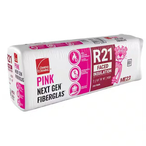 Batt R-21 15 in. x 93 in. (67.81 sq. ft.) Faced Fiberglass Insulation 