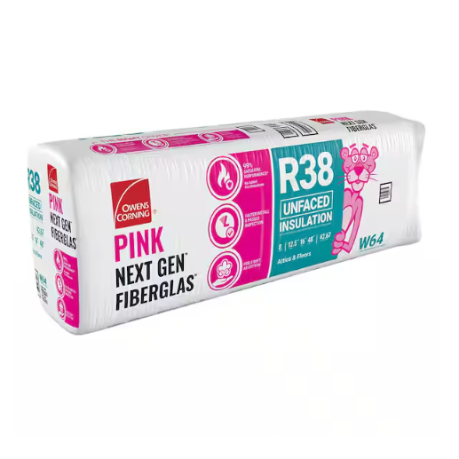 Batt R-38  16 in. x 48 in. (42.67 sq. ft.) Faced Fiberglass Insulation 