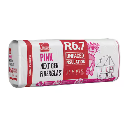 Batt R-6.7 16 in. x 48 in. (5.33 sq. ft.) Unfaced Fiberglass Insulation 