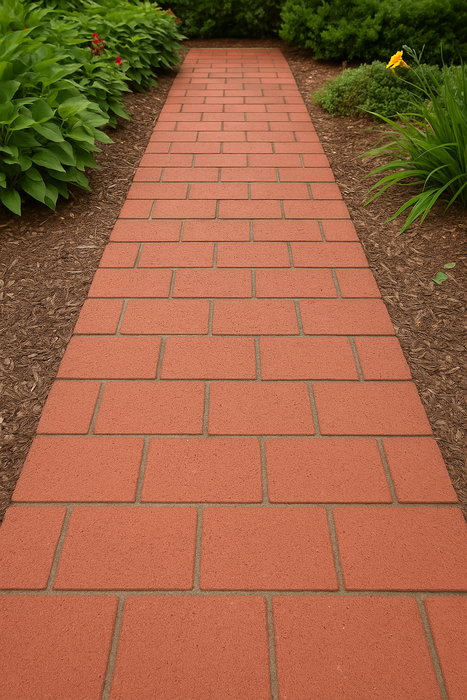 Pacific Clay Common Split Paver – Bold Red Finish for Outdoor Spaces