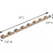 Roof Closure Strips Horizontal Plastic 24 in. (6-Pack) Cornered