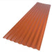 Roof Panel 26 in. x 8 ft. Corrugated Foam Polycarbonate Red Brick
