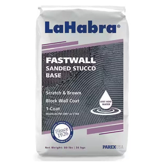 Stucco Base Gray 1-Cost Fast Setting (80 lb.) LaHabra
