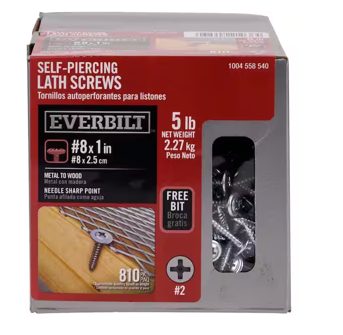 Sheet Metal Screws #8 1 in Truss Head Phillips Zinc Plated (810-Pack) (Copy)