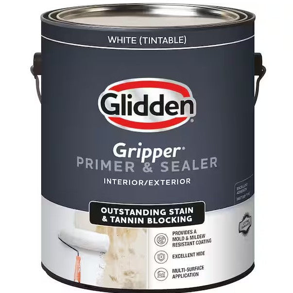 Gripper 1 Gal. Water Based White Interior/Exterior Acrylic Primer Sealer