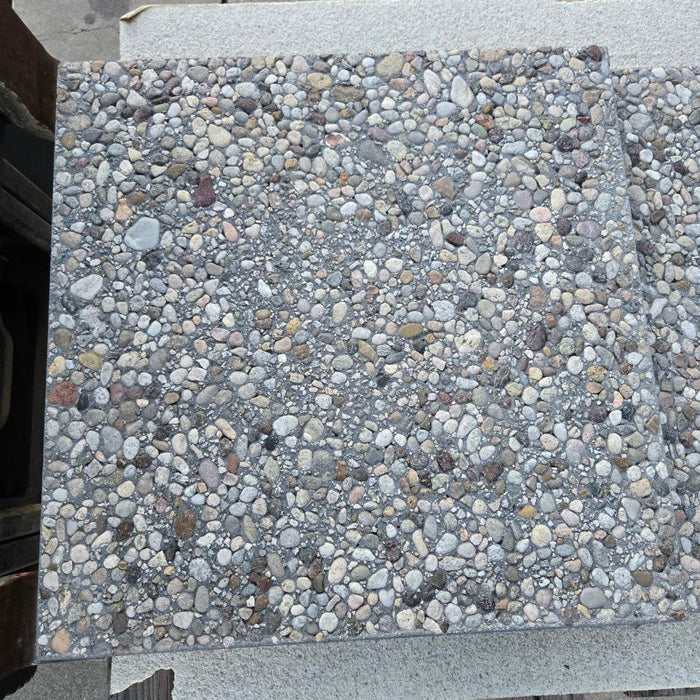 24 in. x 24 in. x 2 in. French Grey concrete aggregate stepping stone paver