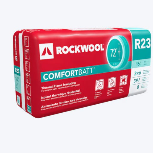 Stone Wool Insulation Batt R-23 5-1/2 in. x 15-1/4 in. x 47 in. (39.8 sq. ft.) Comfort Batt