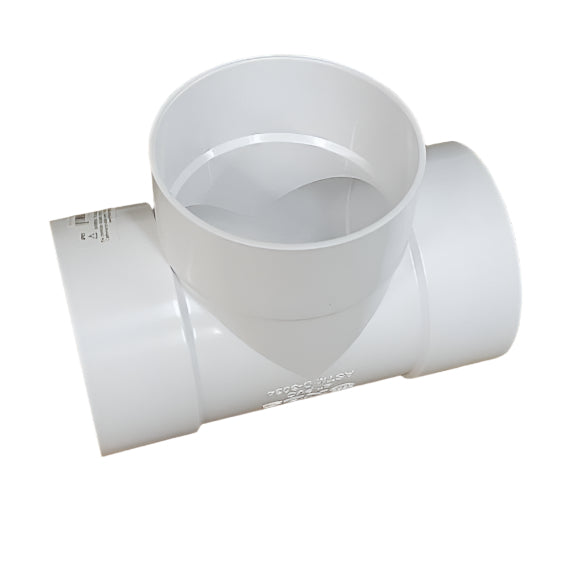 Tee PVC 4 in. S&D
