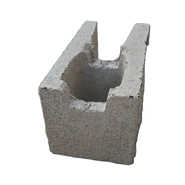 Wall Block 8 in. x 8 in. x 16 in. Bond Beam Grey S2S Split Concrete