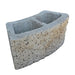 Wall Block 8 in. x 8 in. x 16 in. Grey S1S Split 2 ft Radius Concrete