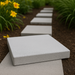 Elegant concrete paving stones forming a durable stepping path through backyard garden