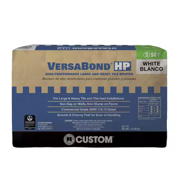 White High Performance Large and Heavy Tile Mortar (50 lb)