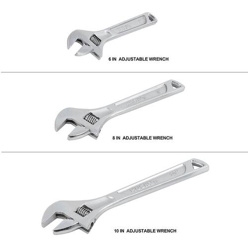 Adjustable Wrench Set (3-Piece)