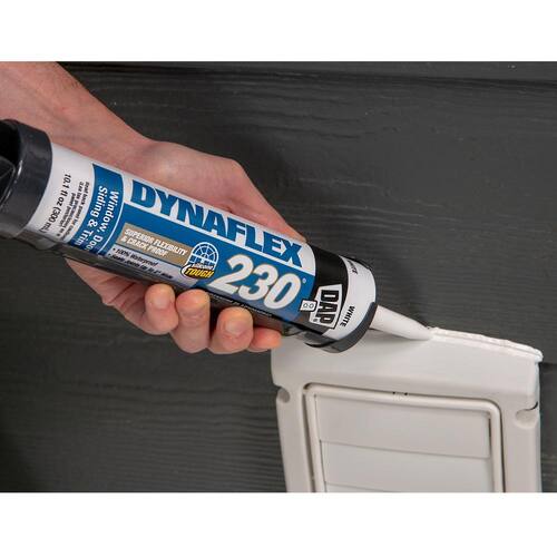 Elastomeric Sealant, Dynaflex 230, Premium, Almond, Exterior/Interior, Window, Door and Trim, 10.1 oz.