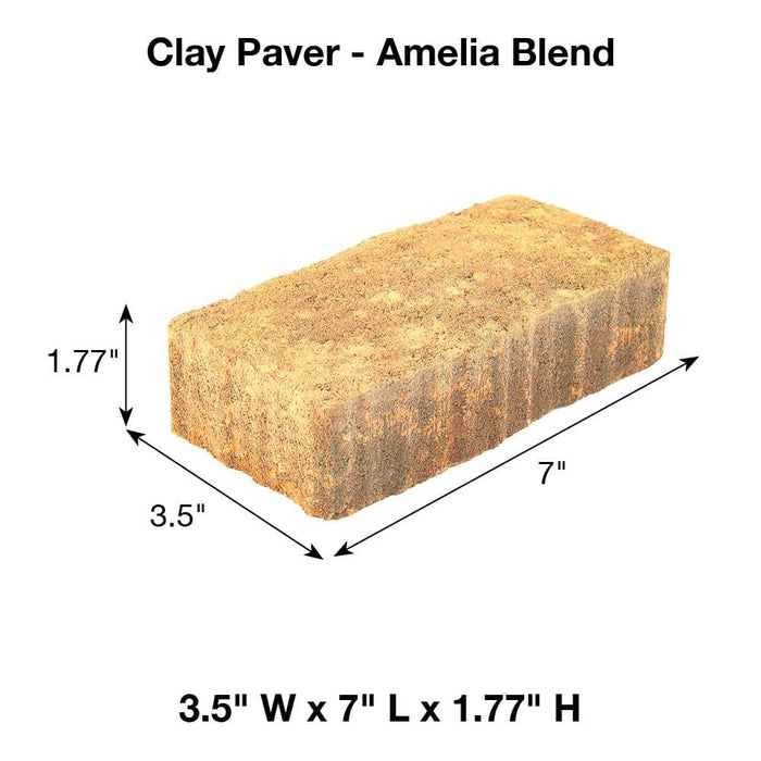 Concrete Paver 7 in. x 3.5 in. x 1.77 in. Amelia Blend Pavestone 6