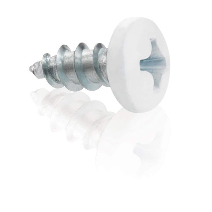 Gutter Screws 1/2 in. Galvanized Steel White (20-Pack)